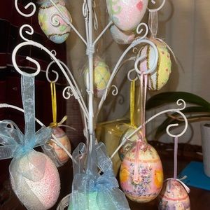 Hanging Easter egg tree
